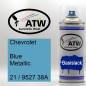 Preview: Chevrolet, Blue Metallic, 21 / 9527 38A: 400ml Sprühdose, von ATW Autoteile West.